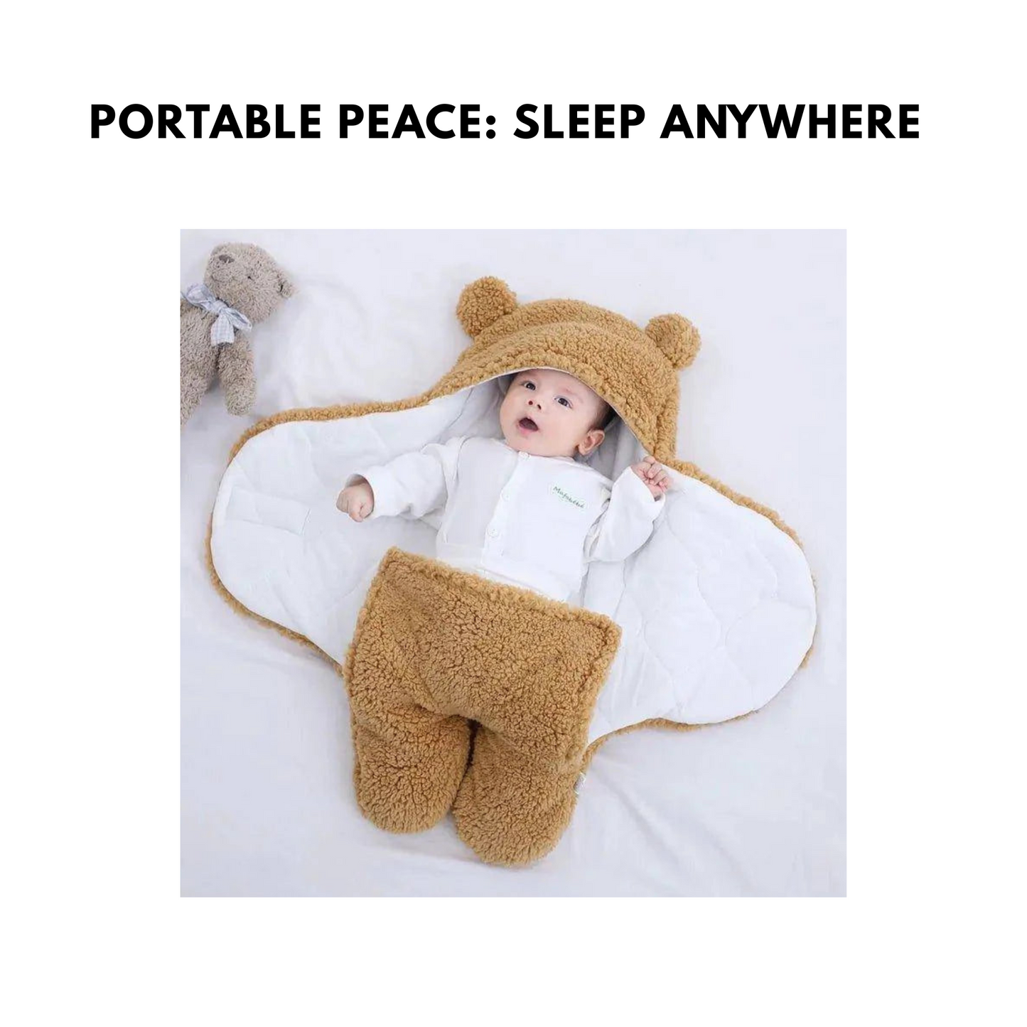 The Coziest Embrace: Our Signature Sleeping Bag Delivers Superior, Safe Warmth All Night.