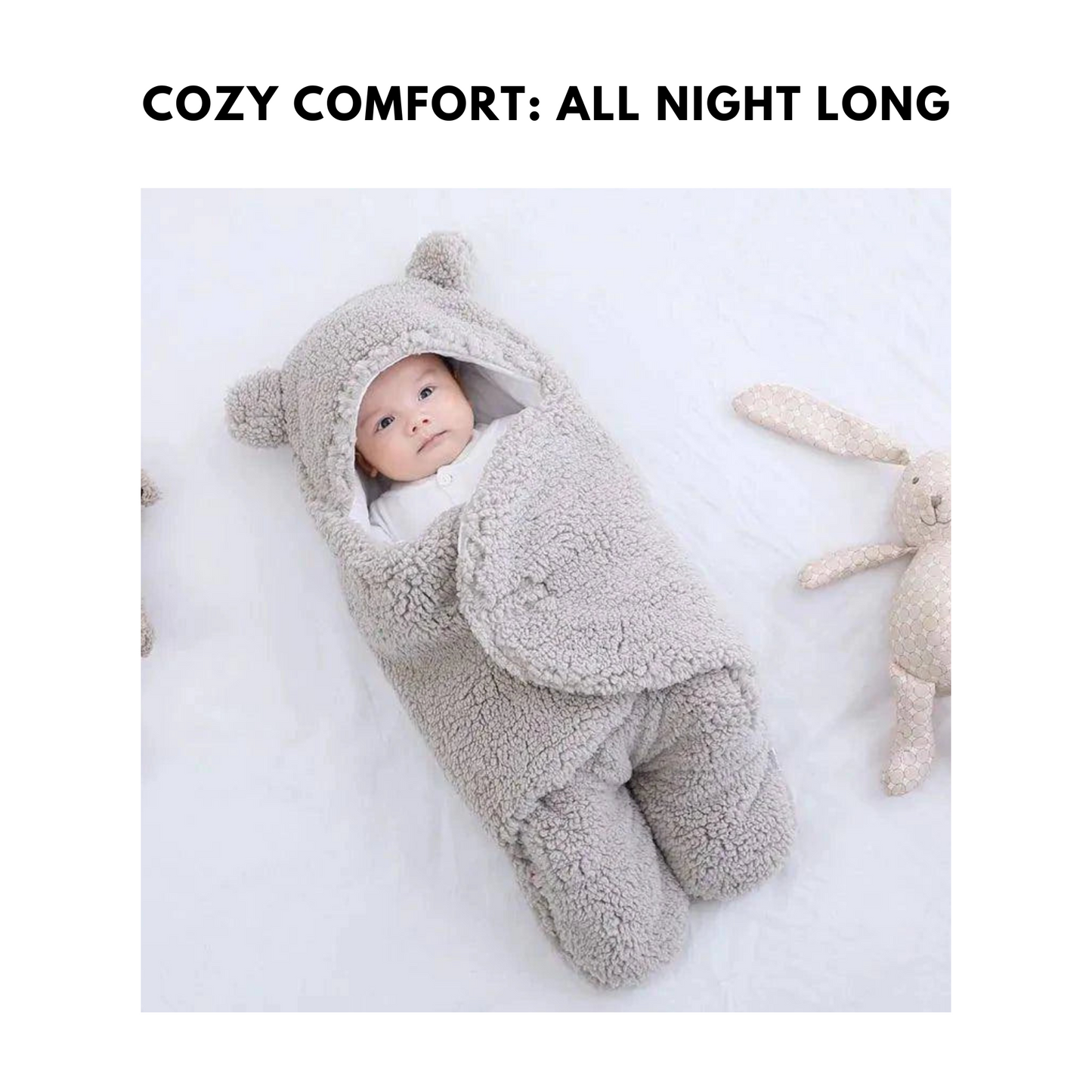 The Coziest Embrace: Our Signature Sleeping Bag Delivers Superior, Safe Warmth All Night.