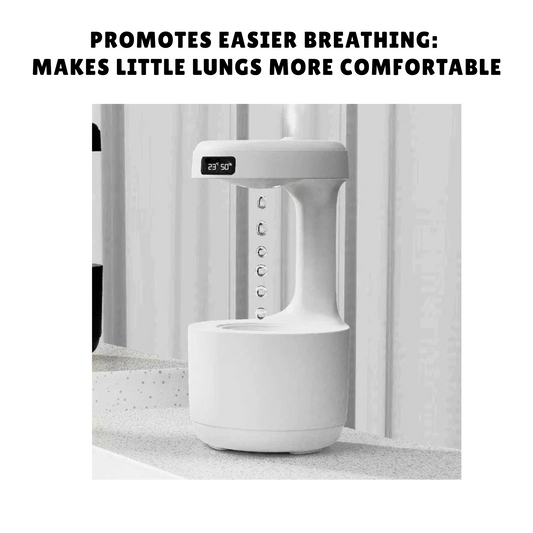 Large Portable Anti-Gravity Hygienic Ultrasonic Cool Mist Humidifier for RSV, Kids, Babies and Adults