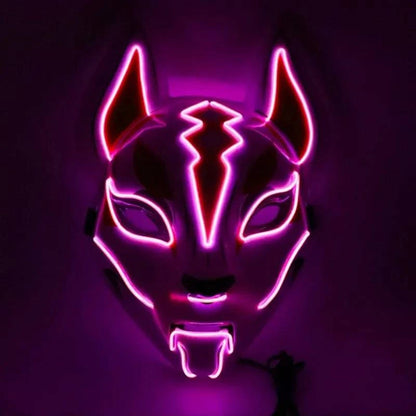 Illuminate Your Look with the Neon LED Luminous Joker Mask for Halloween and Parties 🎃 - Home Kartz