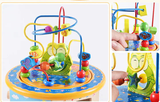 Explore, Count & Create : The Large Wooden Montessori Bead Box That Makes Learning an Adventure