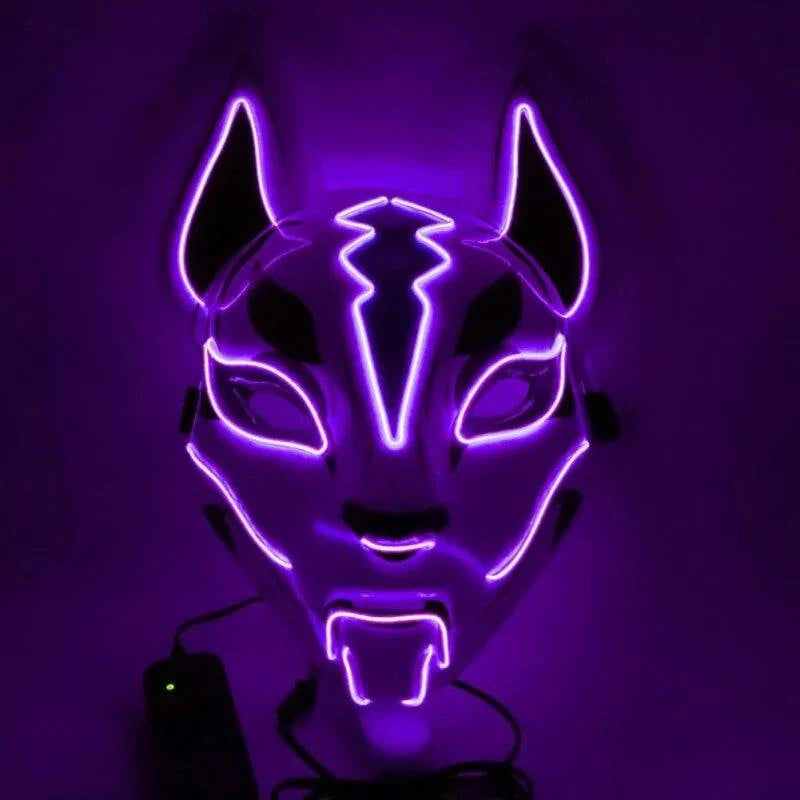Illuminate Your Look with the Neon LED Luminous Joker Mask for Halloween and Parties 🎃 - Home Kartz