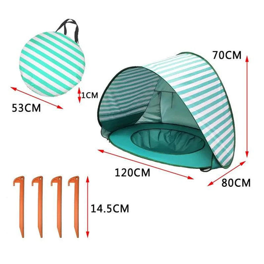 🏖️ Unlock Endless Sunny Adventures: Introducing the Ultimate SafeHaven Baby Beach Tent with Enhanced Protection! ☀️ - Home Kartz
