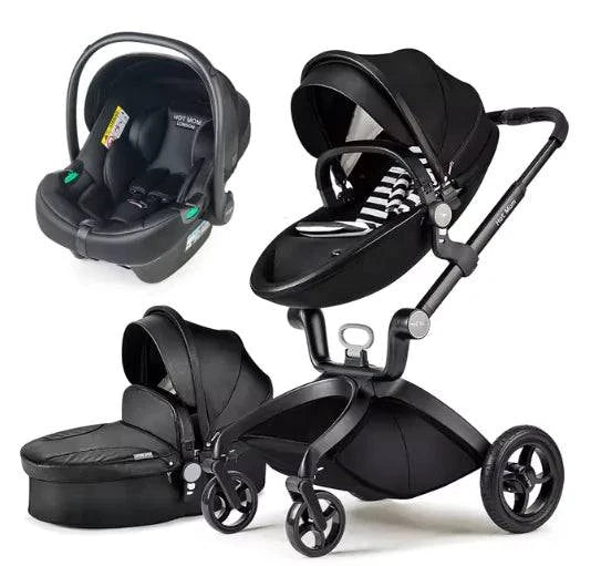 Convertible Baby Stroller – 3-in-1 Luxury Bassinet and Toddler Stroller - Home Kartz