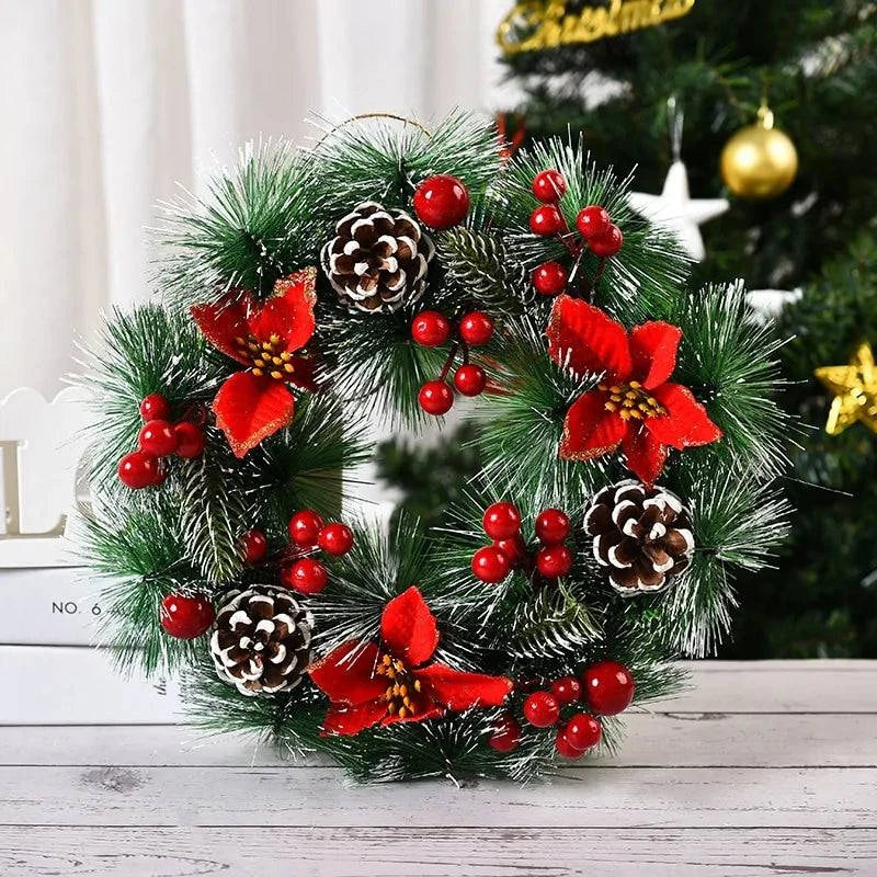 Festive Christmas Wreath Door Garlands – Add Holiday Cheer to Your Door - Home Kartz