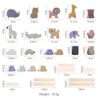 Montessori Wooden Animal Stacking Toy | Builds Balance & Fine Motor Skills Eco Kids Bay