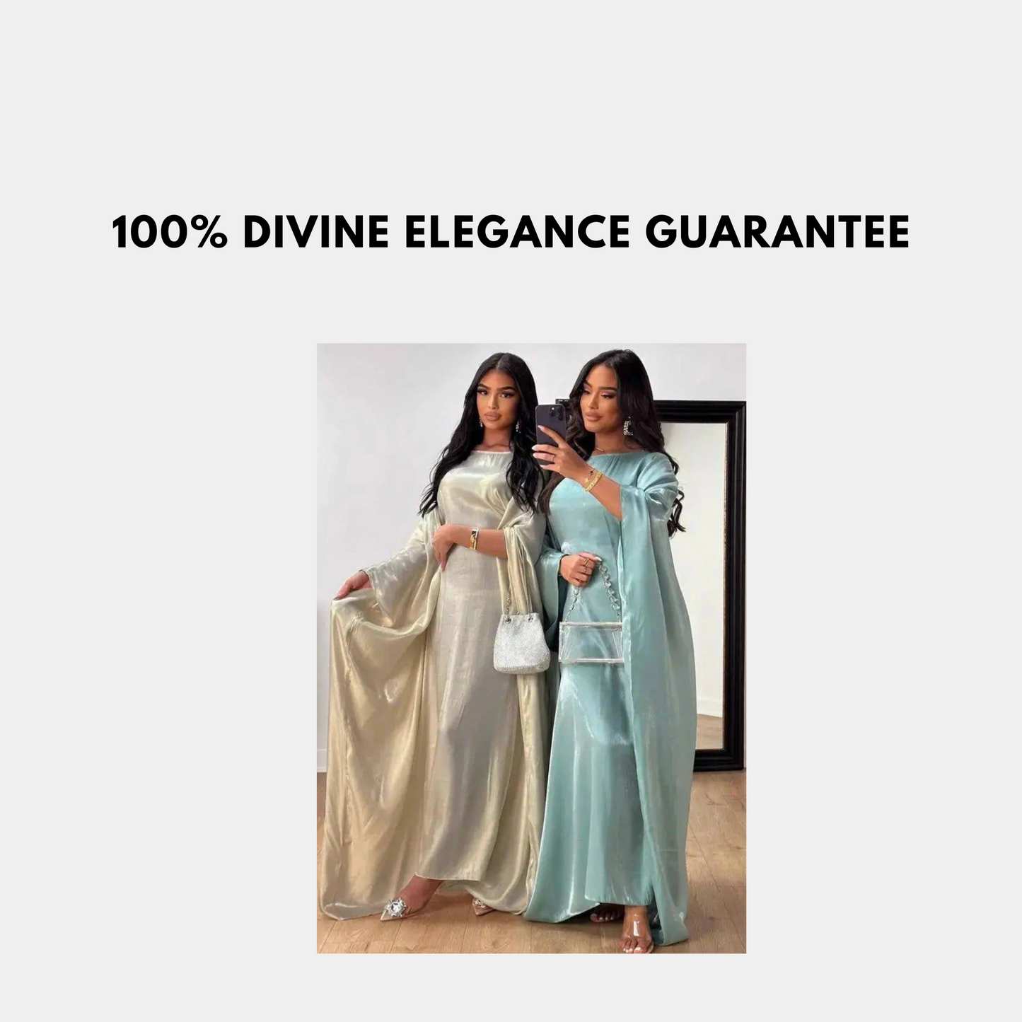 Satin Butterfly Abaya | Elegant Islamic Maxi Dress for Ramadan and Beyond | Available in 15 Colours - Home Kartz