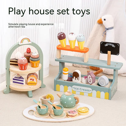 Host the Perfect Tea Time - Montessori Wooden Playset for Little Storytellers!