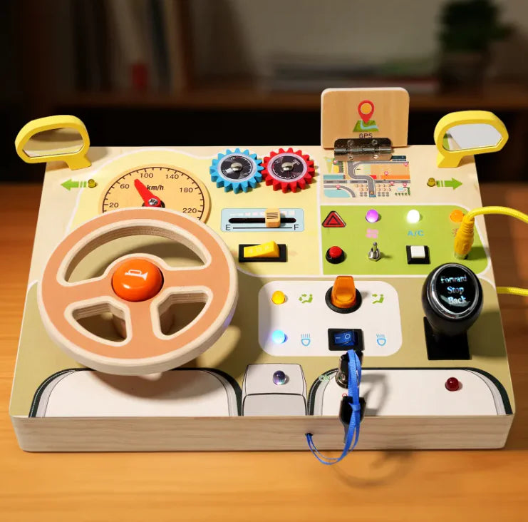 Drive, Turn & Learn - Build Focus and Coordination with This Montessori Puzzle Wheel!