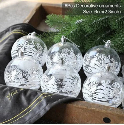 Sparkle Up Your Holiday Decor with a Christmas Transparent Ball Pendant ✨🎄 - Home Kartz