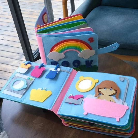 Interactive 3D Story Cloth Book for Babies – Sensory Learning and Early Literacy - Home Kartz