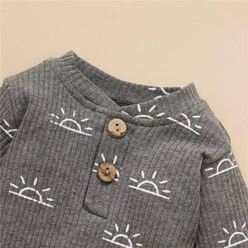 Introducing Our Adorable and Practical Newborn Fashion Bundle: Baby Bodysuits and Elastic Pants Set - Home Kartz