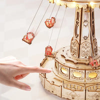 Create, Listen & Relax - Craft Your Own Dreamy Wooden Musical Carousel!