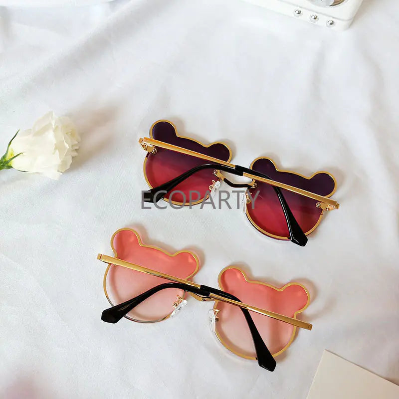 ✨ Designer Cuteness Meets Ultimate Eye Protection: Introducing the Beary Chic Gradient Kids' Sunglasses! - Home Kartz
