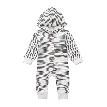Cozy and Stylish Baby Toddler Hooded Romper - Perfect for Every Day - Home Kartz