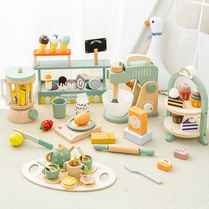 Host the Perfect Tea Time - Montessori Wooden Playset for Little Storytellers!
