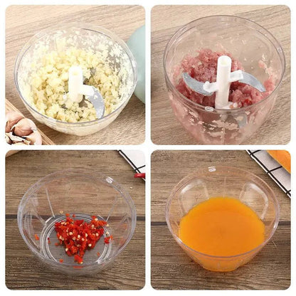Effortless Food Prep: Stainless Manual Chopper for Quick & Easy Cooking - Home Kartz