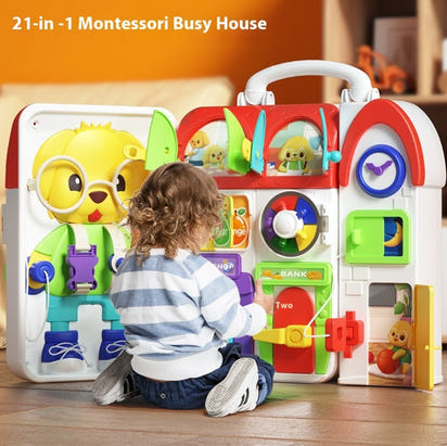 Eco-Crafted Montessori Busy Board That Builds Focus, Confidence, and Fine Motor Skills