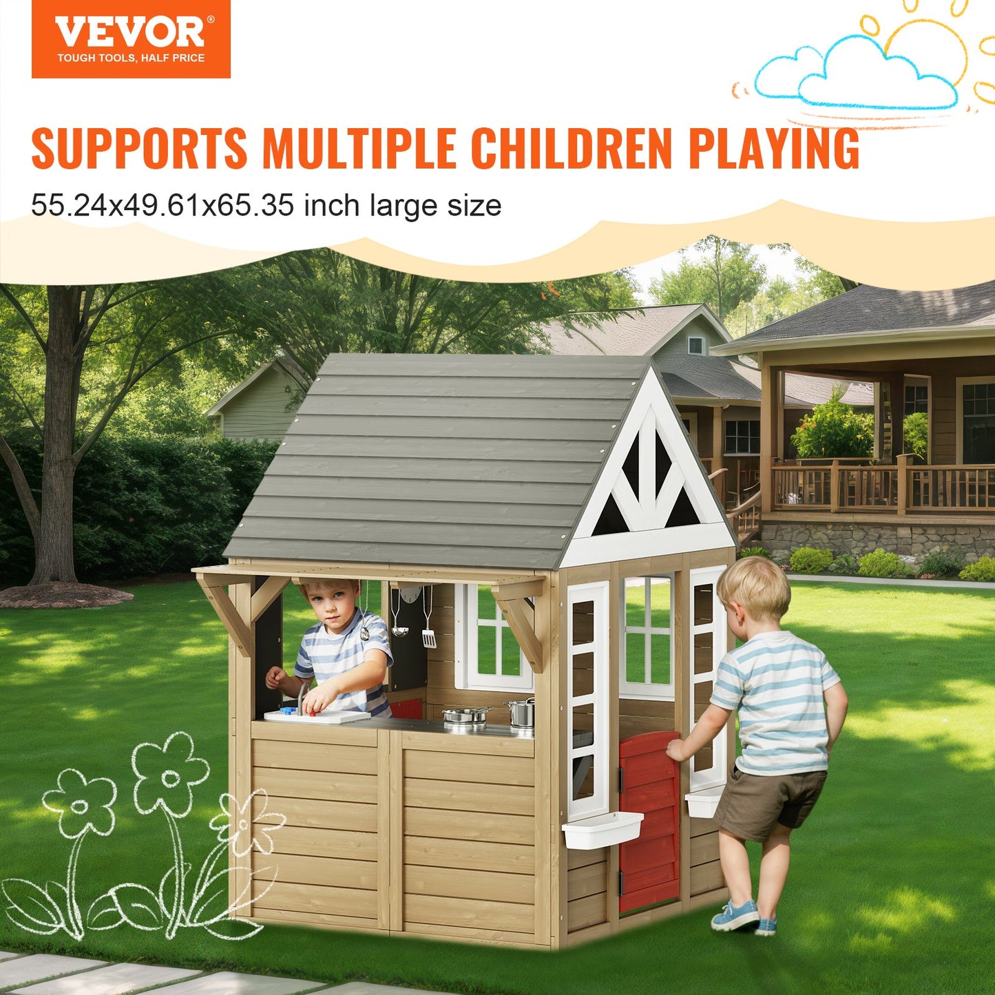 🏡 Their First Home, Right in Your Backyard. The Officially Licensed Cedar Wood Cottage That Turns Outdoor Play into a Lifetime of Core Memories
