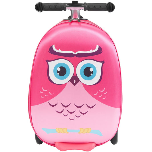 20-Inch Kids Scooter Suitcase with LED Wheels