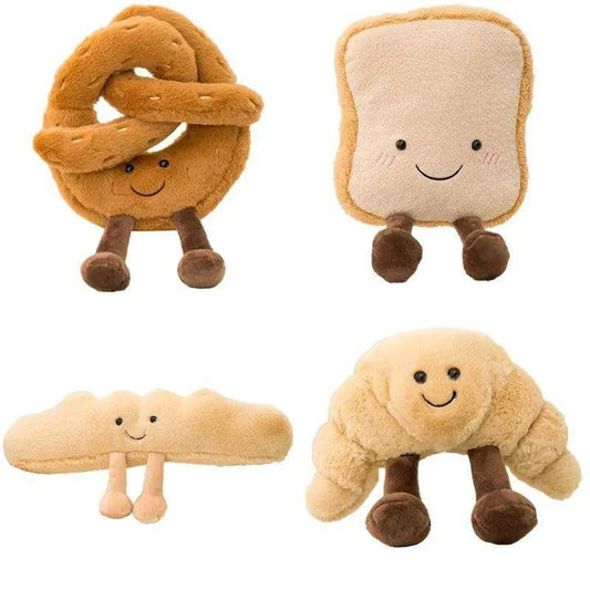 Adorable Cartoon Bread Plush Toys - Perfect Cuddly Companions for Kids - Home Kartz