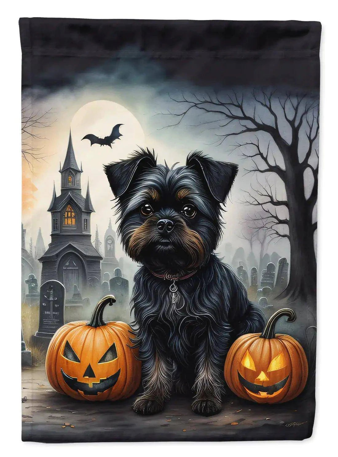 Affenpinscher Halloween Garden Flag – Durable, Double-Sided, Weatherproof Outdoor Decor - Home Kartz