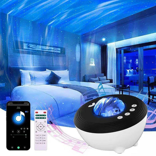 Transform Your Space with the Aurora Galaxy Projector with Bluetooth - Home Kartz