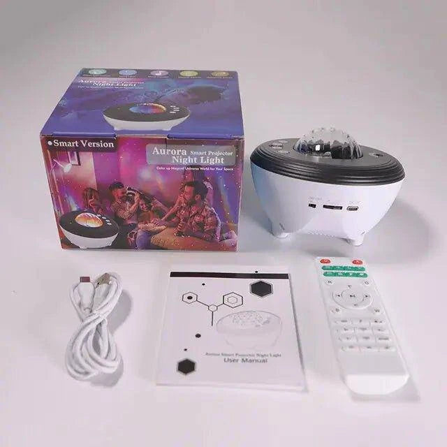 Transform Your Space with the Aurora Galaxy Projector with Bluetooth - Home Kartz