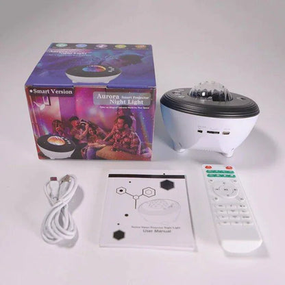 Transform Your Space with the Aurora Galaxy Projector with Bluetooth - Home Kartz