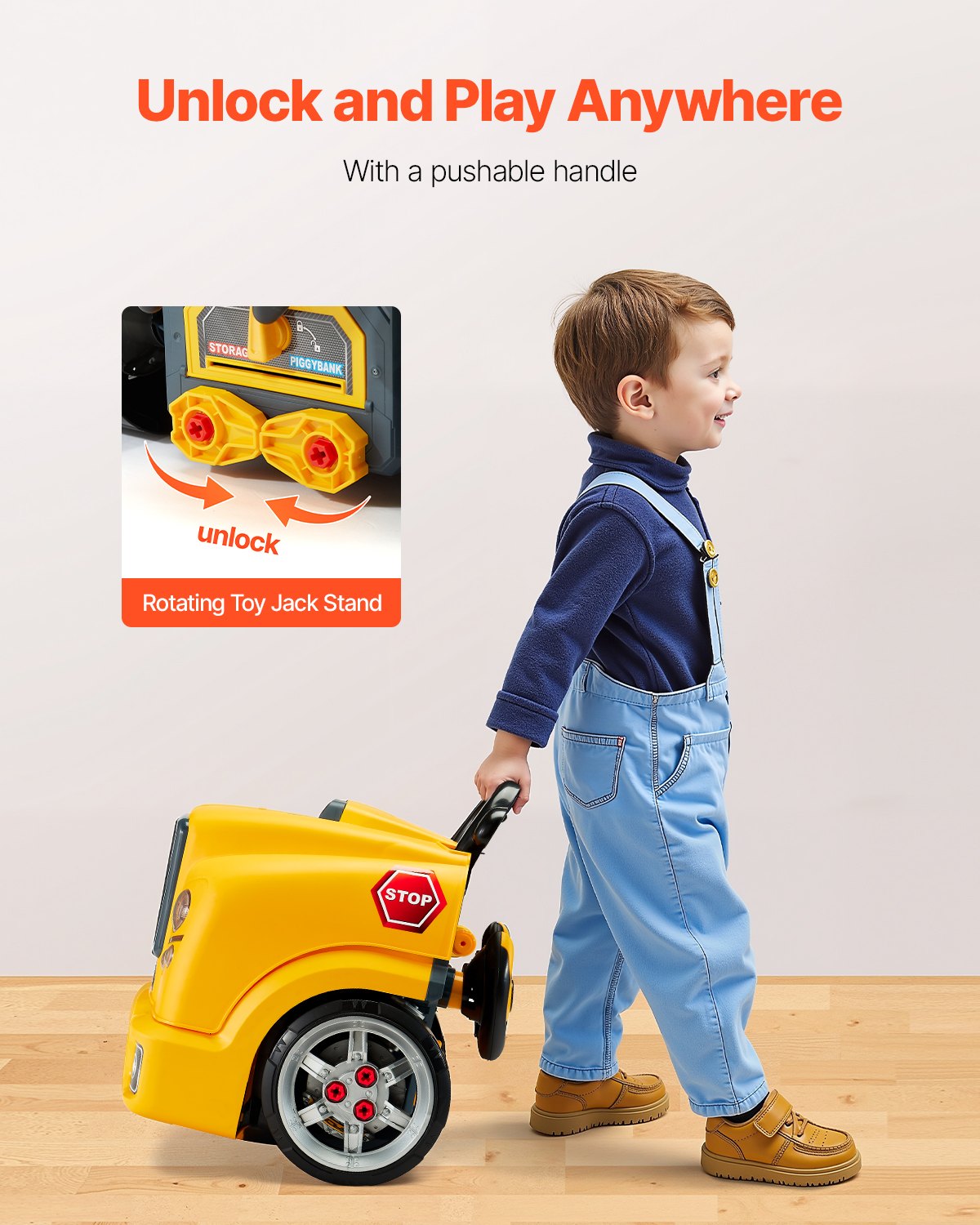 60-Piece Kids Mechanic Car Repair Set