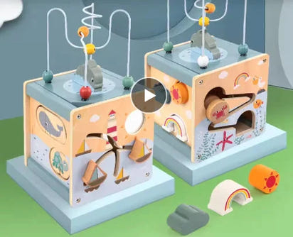 Wooden Beads Treasure Chest Toy | Boost Fine Motor Skills & Creative Play Eco Kids Bay