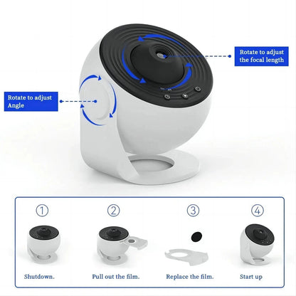 Explore the Cosmos: Galaxy Night Light Projector Lamp – Transform Your Space - Home Kartz