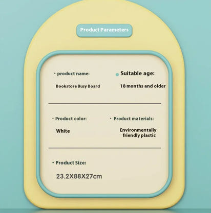 Montessori Busy Board for 1-2 Year Old Toddlers | Improve Fine Motor & Focus Skills