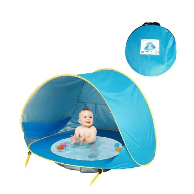 🏖️ Create Your Baby's Shady Oasis: Introducing the SunHaven Baby Beach Tent with Built-in Pool! ☀️ - Home Kartz