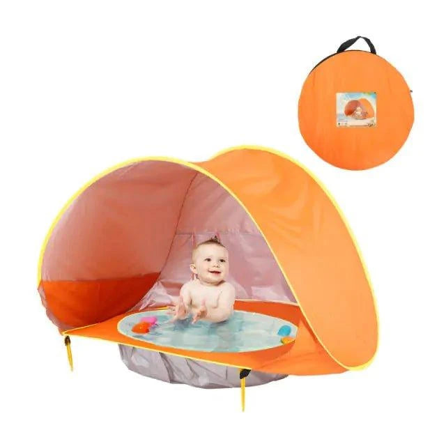 🏖️ Create Your Baby's Shady Oasis: Introducing the SunHaven Baby Beach Tent with Built-in Pool! ☀️ - Home Kartz