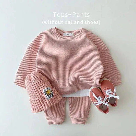 Korean Baby Cotton Knitting Clothing Set: Style & Comfort | KidsStyles - Home Kartz