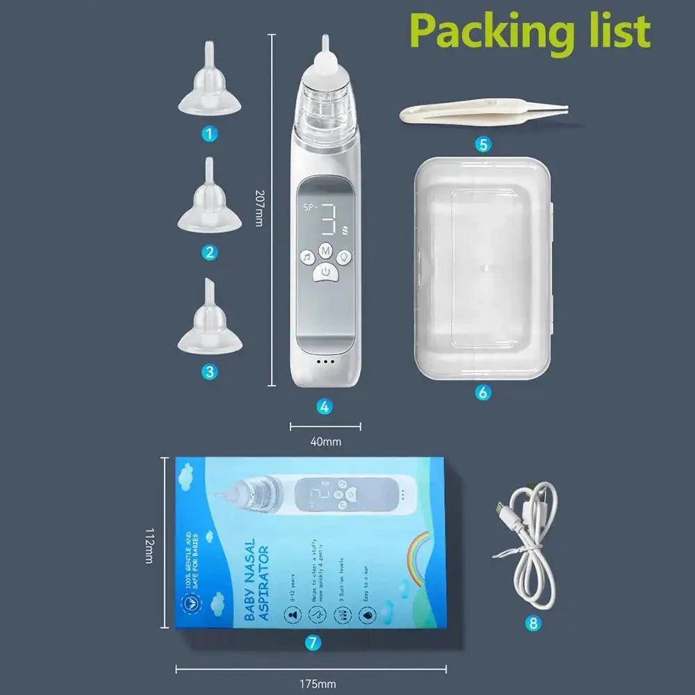 Baby Electric Nasal Aspirator - Gentle & Effective Nasal Care for Babies - Home Kartz