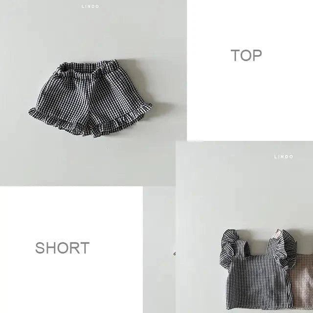 Adorable Baby Girl Plaid Clothes Set for Summer Comfort and Style - Home Kartz
