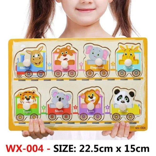 Baby Montessori Toys Wooden Board Puzzle For Kids Development - Home Kartz