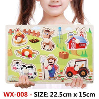 Baby Montessori Toys Wooden Board Puzzle For Kids Development - Home Kartz