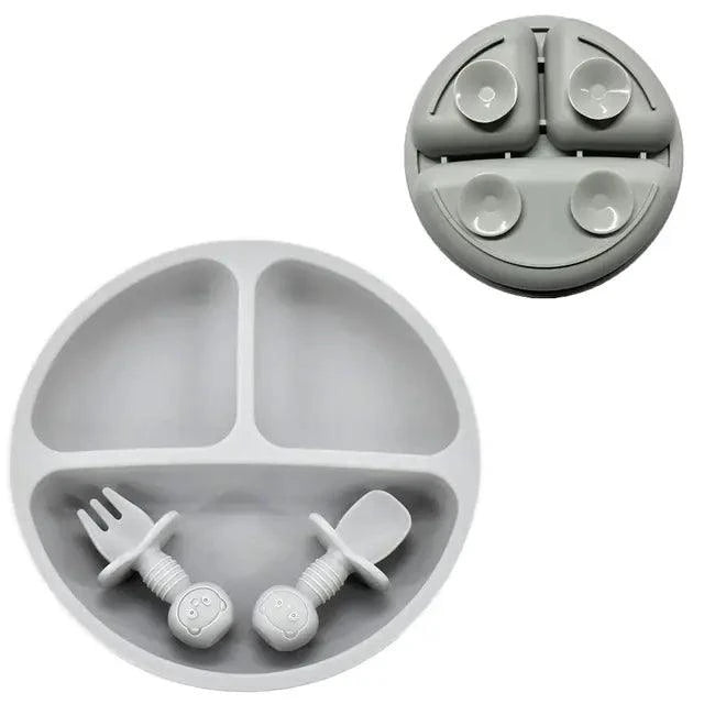 Safe and Convenient Baby Silicone Plate Set | FDA-Approved - Home Kartz
