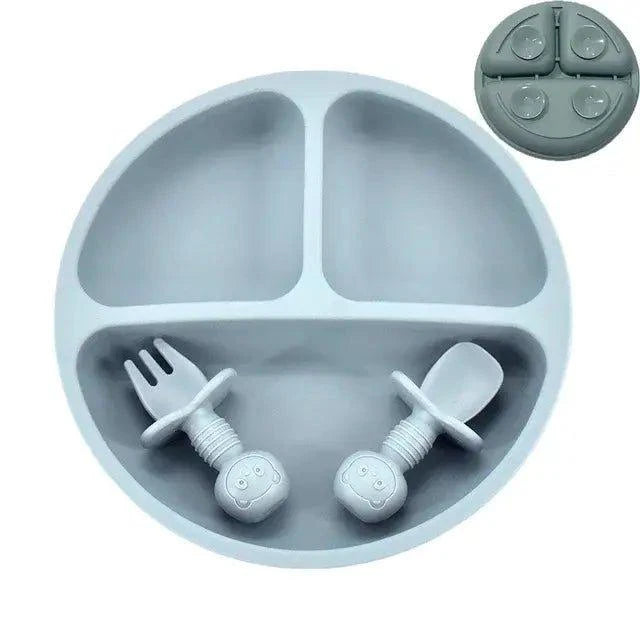 Safe and Convenient Baby Silicone Plate Set | FDA-Approved - Home Kartz