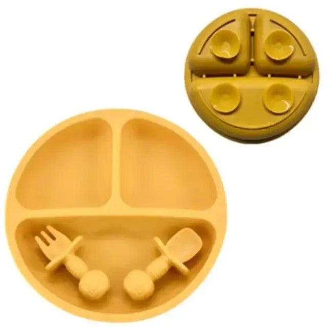 Safe and Convenient Baby Silicone Plate Set | FDA-Approved - Home Kartz