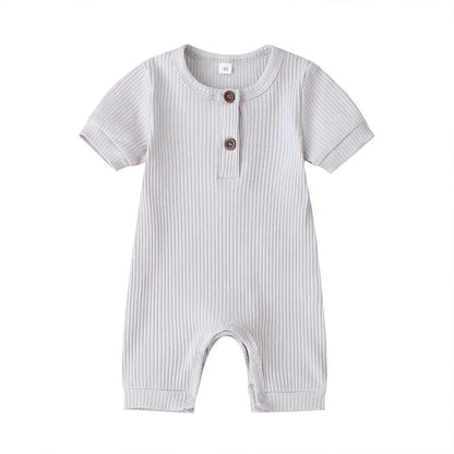 Stylish and Comfortable Baby Solid Romper – 100% Cotton for Boys and Girls - Home Kartz