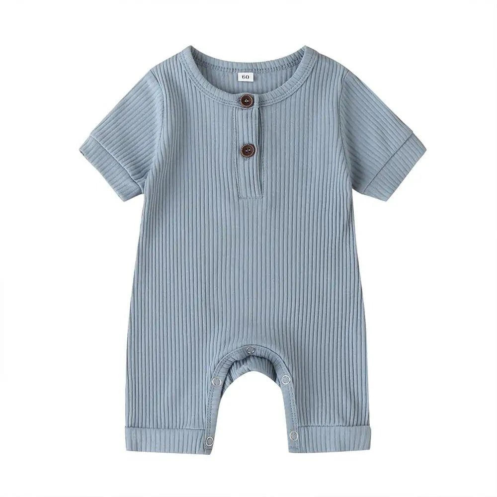 Stylish and Comfortable Baby Solid Romper – 100% Cotton for Boys and Girls - Home Kartz