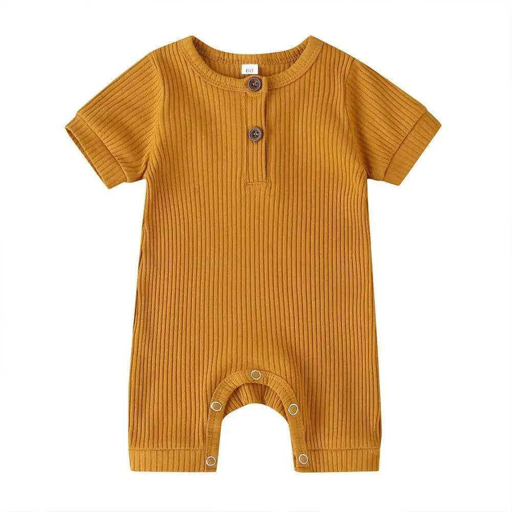 Stylish and Comfortable Baby Solid Romper – 100% Cotton for Boys and Girls - Home Kartz