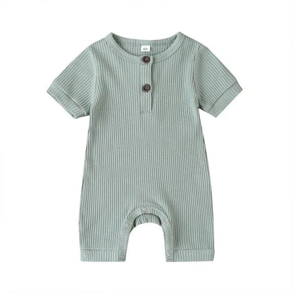 Stylish and Comfortable Baby Solid Romper – 100% Cotton for Boys and Girls - Home Kartz