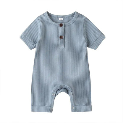 Stylish and Comfortable Baby Solid Romper – 100% Cotton for Boys and Girls - Home Kartz