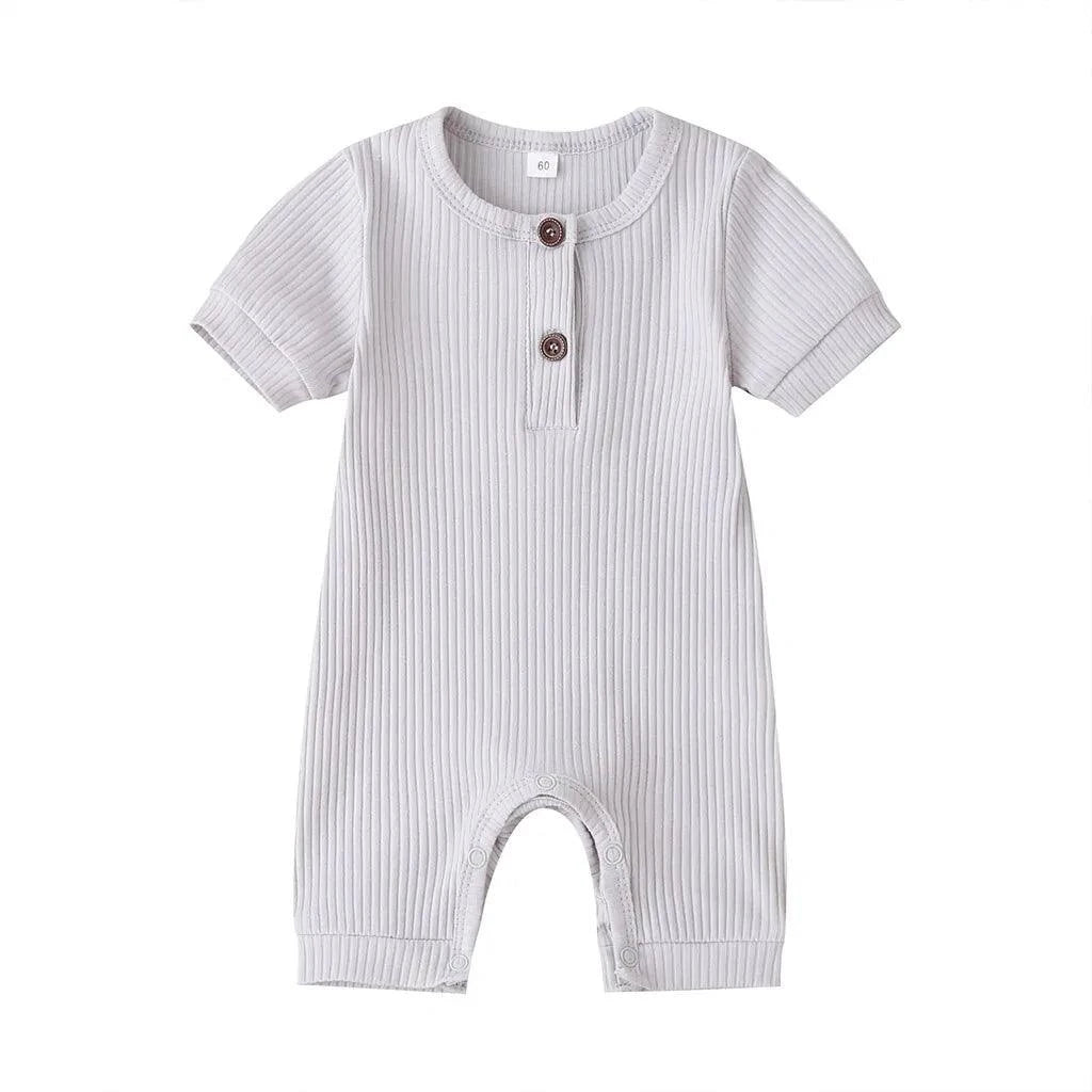 Stylish and Comfortable Baby Solid Romper – 100% Cotton for Boys and Girls - Home Kartz