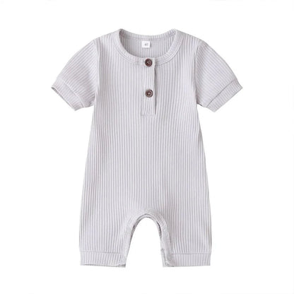 Stylish and Comfortable Baby Solid Romper – 100% Cotton for Boys and Girls - Home Kartz